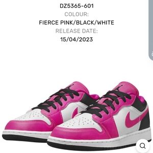 Nike Jordan 1 Low Fierce Pink
